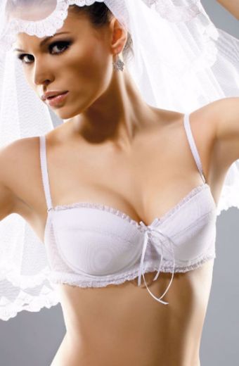 Picture of Gracya Butterfly Bra White Swarovski Crystals 128