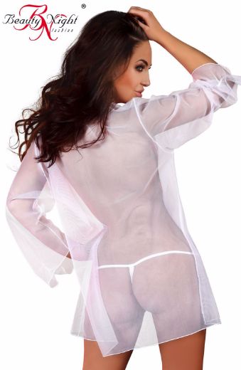 Picture of Beauty Night Claudia Peignoir White BN6249