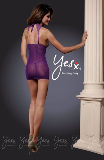 Picture of YesX 2pc Dress & Thong Purple YX630