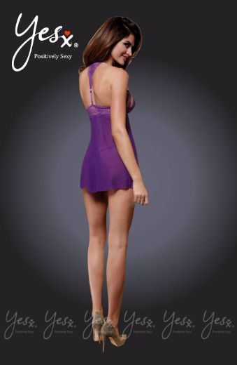 Picture of YesX 2pc Dress & Thong Purple YX632