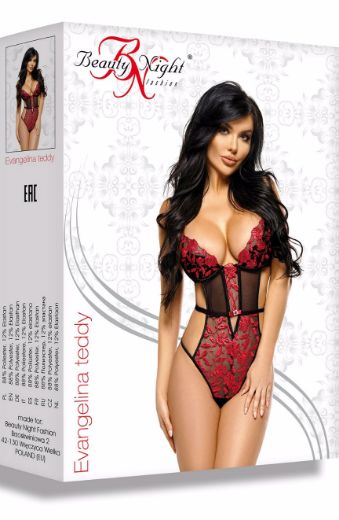 Picture of Beauty Night Evangelina Teddy Black/Ruby BN6567