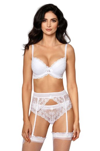 Image of Roza Lagerta Suspender Belt White