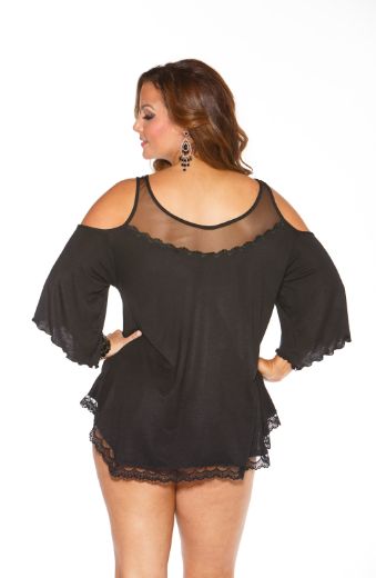 Product image of Shirley of Hollywood SoH-IA X3257 Sleepshirt Black X3257BLK