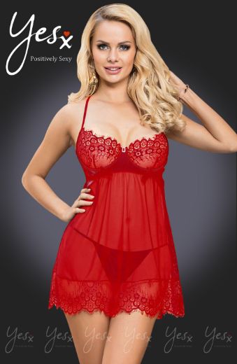 Product image of YesX YX952 Red Babydoll Set