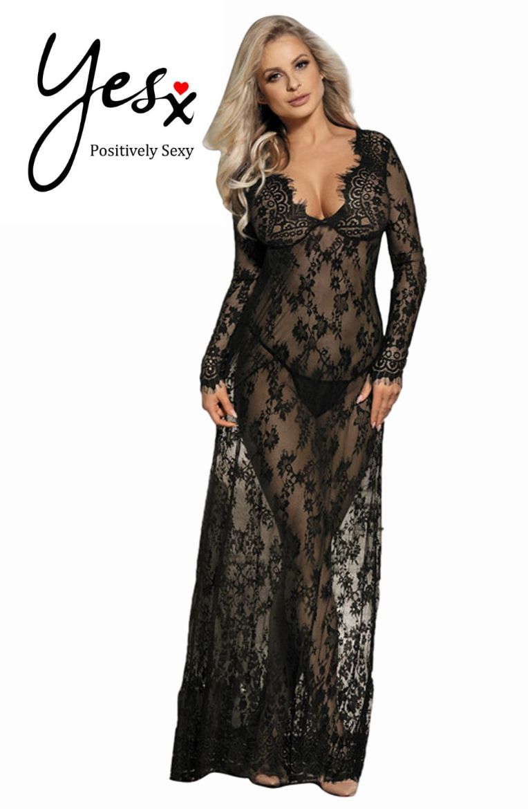 Product image of YesX YX826 Long Gown & Thong