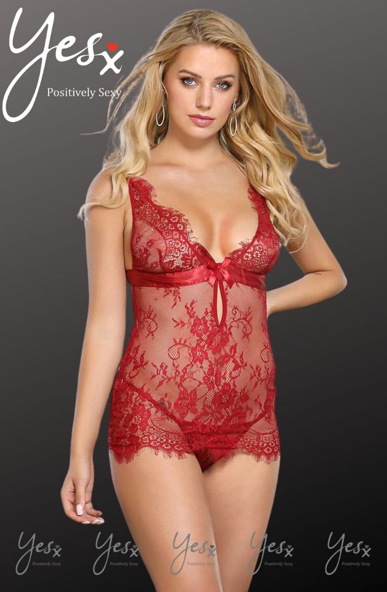 Product image of YesX YX855 Chemise Hot Red