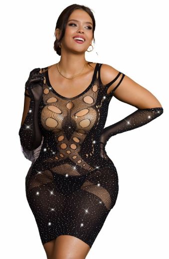 Product image of YesX YX853Q Sparkly Black Dress