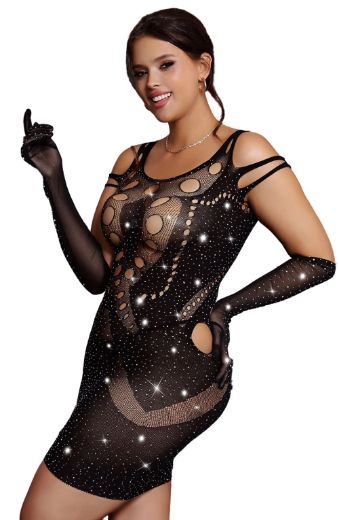 Product image of YesX YX853Q Sparkly Black Dress