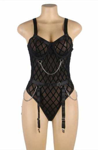 Product image of YesX YX846 Black Bodysuit