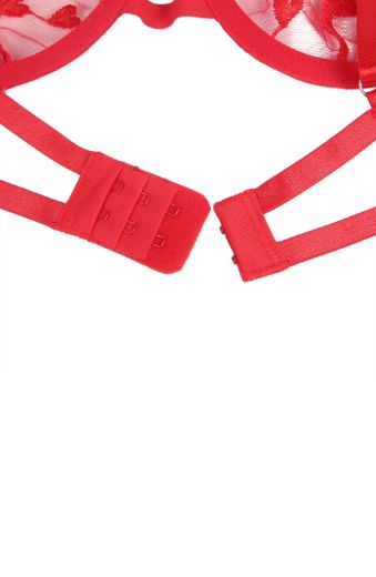 Product image of YesX YX845Q Red Bra Set