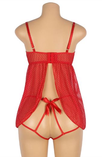 Product image of YesX YX841 Red Babydoll Set