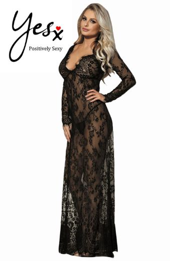 Product image of YesX YX826 Long Gown & Thong