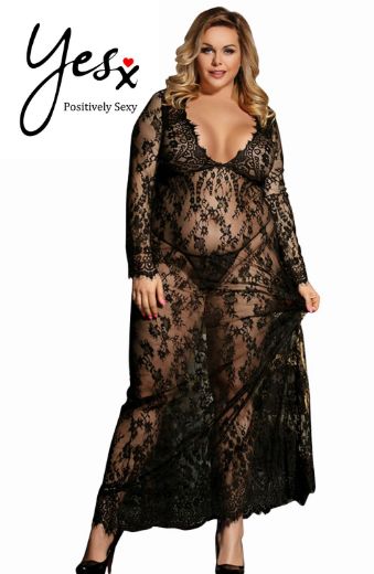 Product image of YesX YX826Q Long Gown & Thong