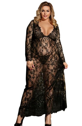 Product image of YesX YX826Q Long Gown & Thong