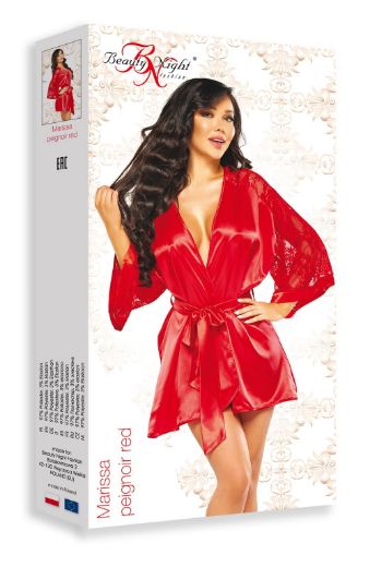 Product image of Beauty Night BN6658 Marissa Peignoir Red