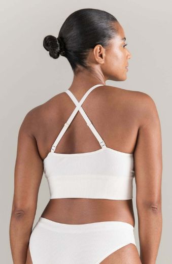 Product image of Nudea The TENCEL™ Seamless Bralette White Sand