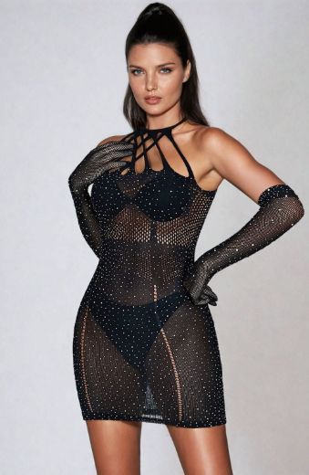 Product image of YesX YX865 Sparkle Rhinestone Fishnet