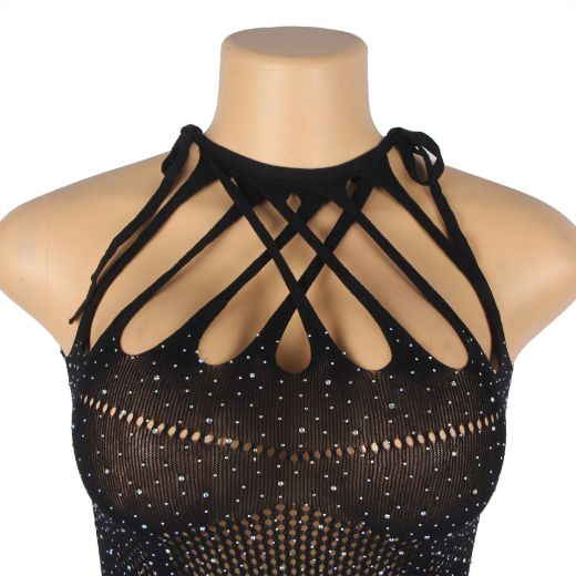 Product image of YesX YX865 Sparkle Rhinestone Fishnet