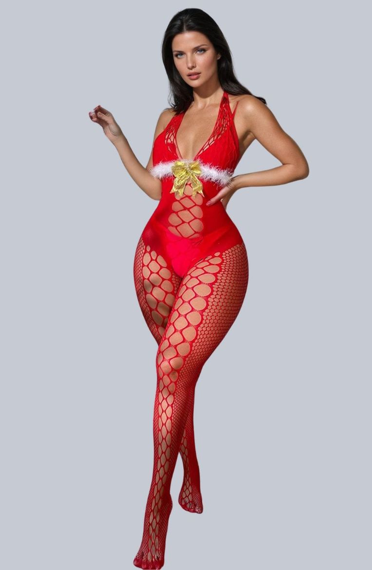 Product image of YesX YX876 Christmas Fluffy Bodystocking