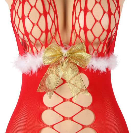 Product image of YesX YX876 Christmas Fluffy Bodystocking