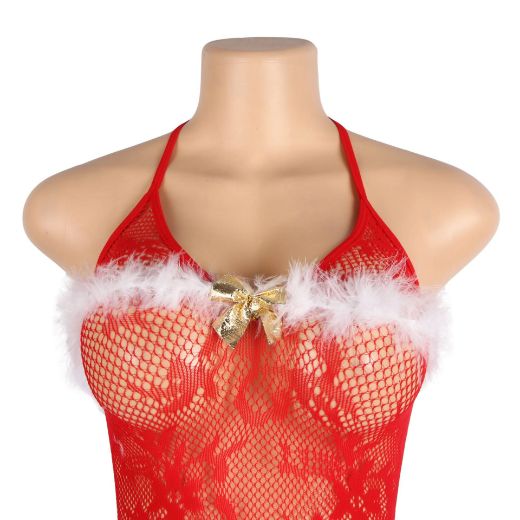 Product image of YesX YX879 Christmas Sexy Red Bodystocking
