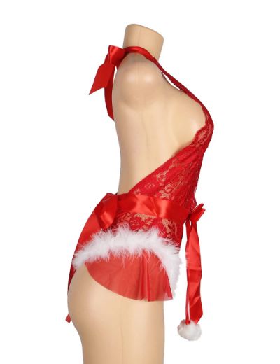 Product image of YesX YX874Q Christmas Sexy Halter Neck Teddy Up To 4XL