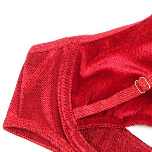 Product image of YesX YX872Q Hollow Cut Halter Bra Set Up To 2XL