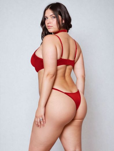 Product image of YesX YX872Q Hollow Cut Halter Bra Set Up To 2XL