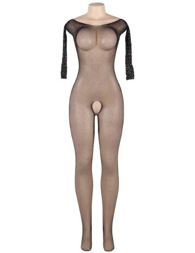 Product image of YesX YX864 Fishnet Sparkly Bodystocking