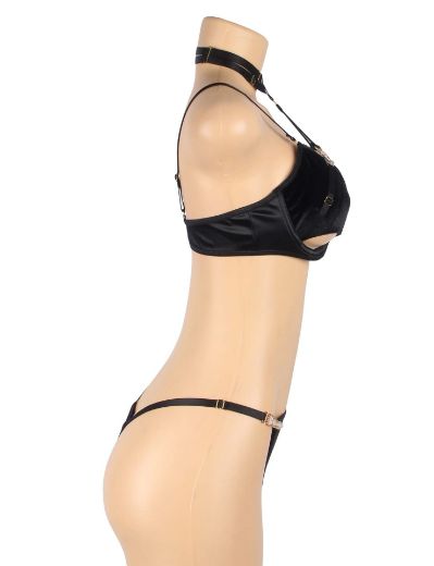 Product image of YesX YX871 Hollow Cut Halter Bra Set
