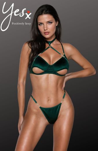 Product image of YesX YX873 Hollow Cut Halter Bra Set