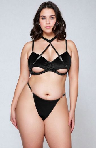 Product image of YesX YX871Q Hollow Cut Halter Bra Set