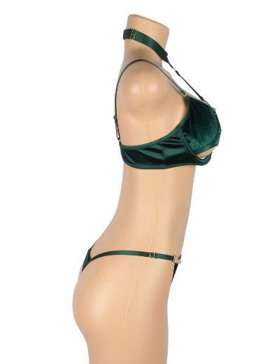 Product image of YesX YX873Q Hollow Cut Halter Bra Set