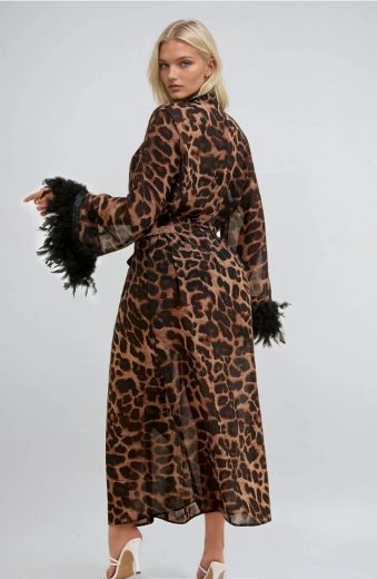Product image of YesX YX880 Leopard Print Robe