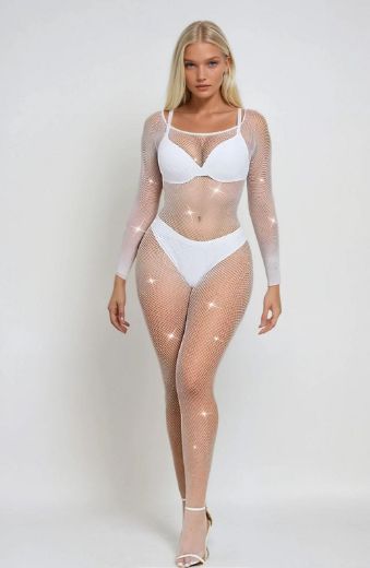 Product image of YesX YX885 Fishnet Sparkly Bodystocking