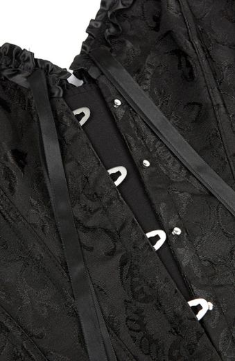 Product image of YesX YX886 Stunning Black Borcade Corset Up to 5XL