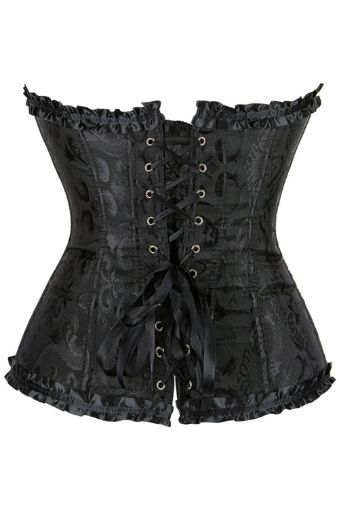 Product image of YesX YX886 Stunning Black Borcade Corset Up to 5XL