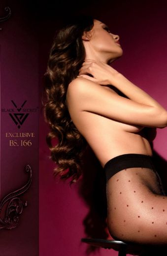 Product image of Black Secret BS166 Open Crotch Tights Black