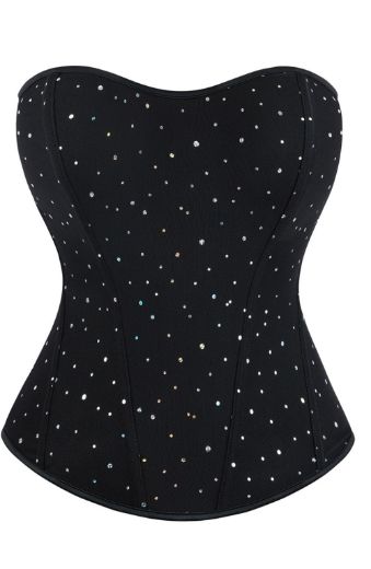 Product image of YesX YX895 Sequin Corset Black