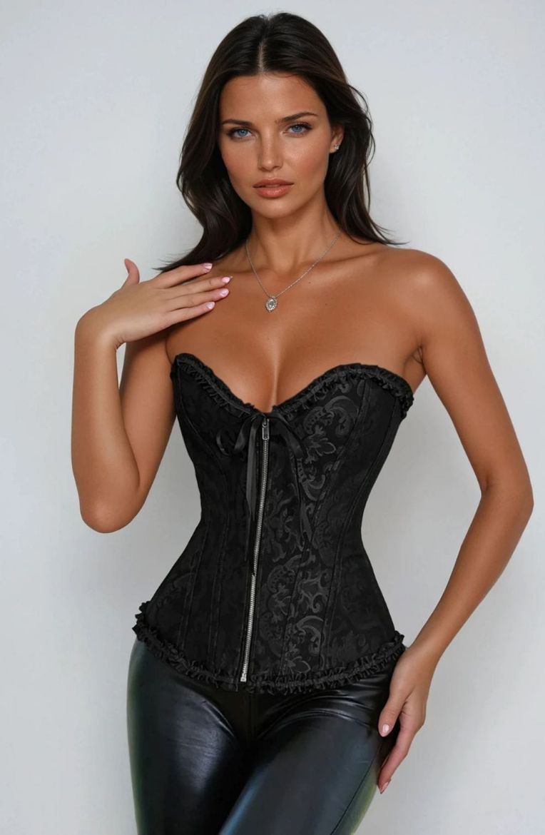 Product image of YesX YX896 Vintage Corset Style Black