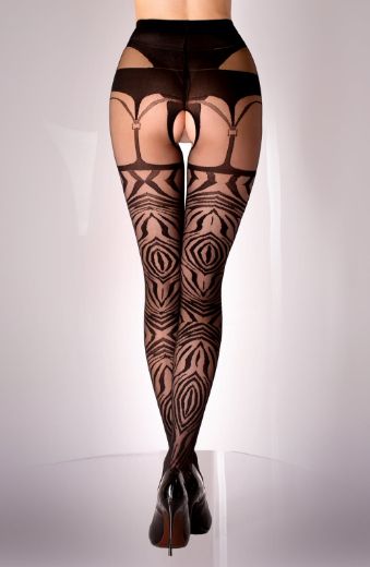 Product image of Black Secret BS122 Crotchless Tights
