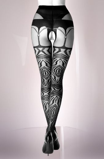 Product image of Black Secret BS122 Crotchless Tights