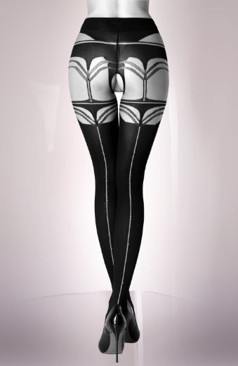 Product image of Black Secret BS131 Crotchless Tights