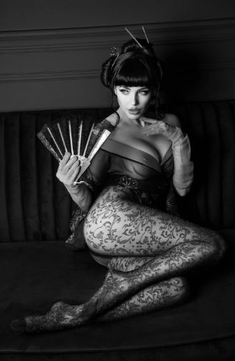 Product image of Black Secret BS135 Crotchless Tights