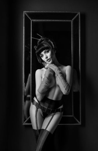 Product image of Black Secret BS136 Crotchless Tights