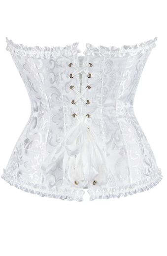Product image of YesX YX887 Elegant White Brocade Corset up to 2XL