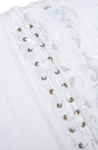 Product image of YesX YX887 Elegant White Brocade Corset up to 2XL