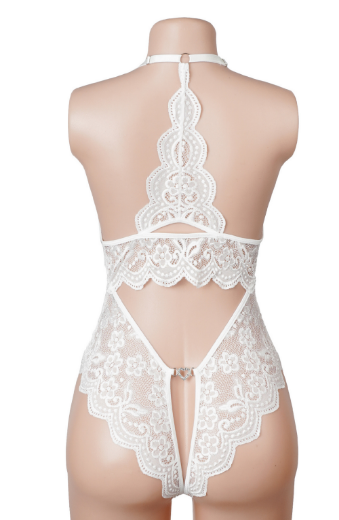 Product image of YesX YX752 Crotchless Teddy White